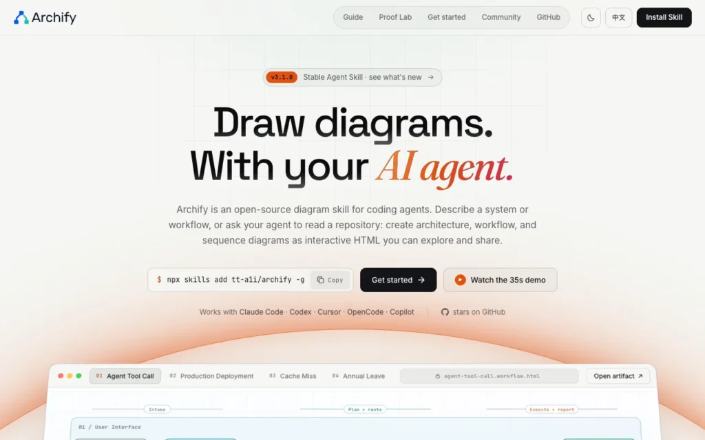 archify.si: Draw diagrams. With your AI agent.